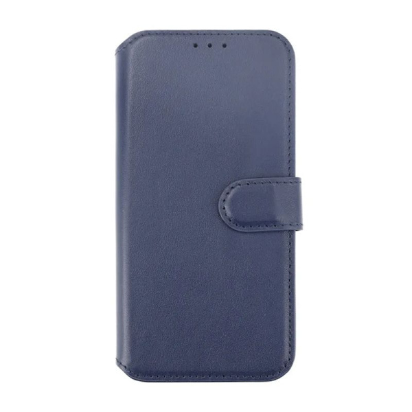 iPhone 15 Plus Plånboksfodral Läder Rvelon - Blå