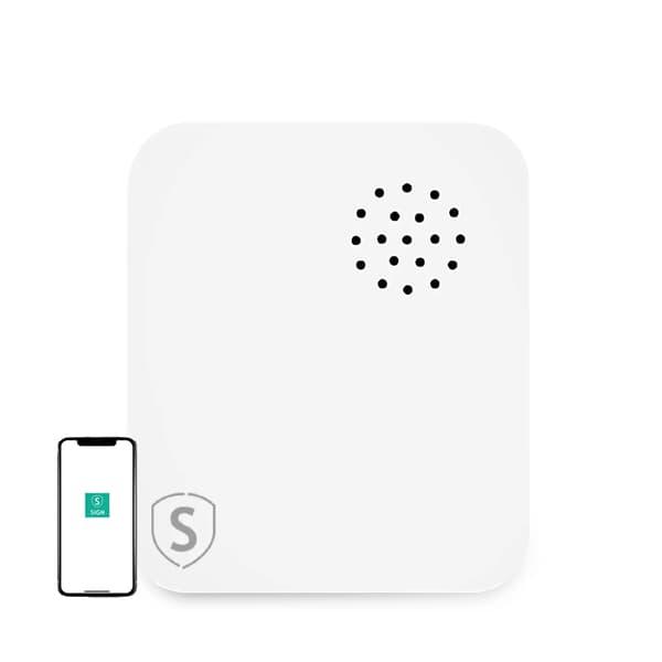 SiGN Smart Home WiFi Vibrationsensor - Vit Svart
