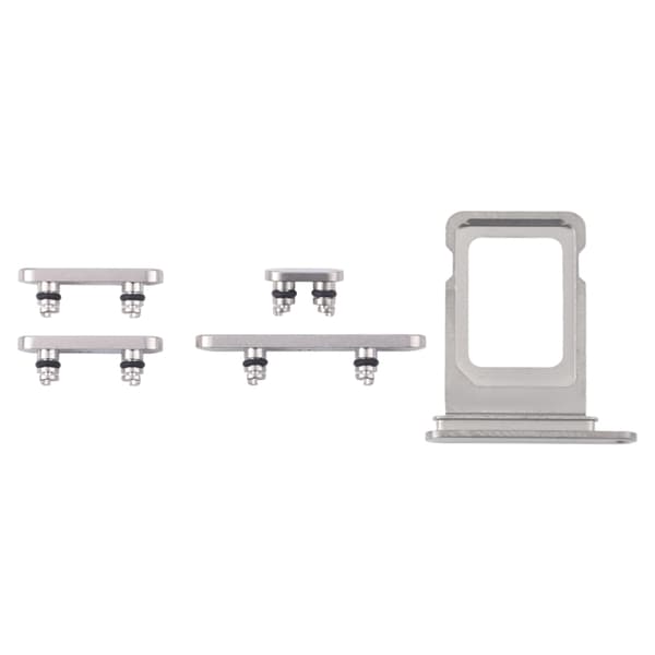 Buttons and SIM Card Holder for iPhone 16 Pro and 16 Pro Max - White