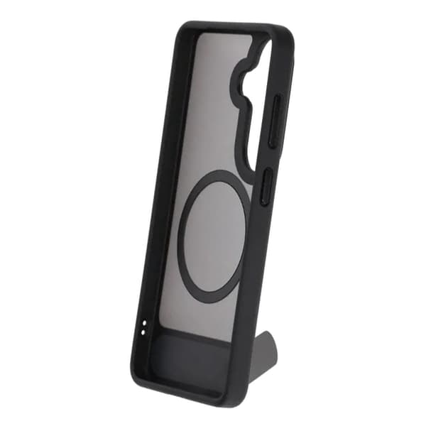 Black Feather Inclined Bracket Magnetic Case - Samsung Galaxy S26 Black