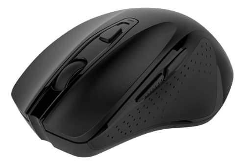 Deltaco Silent Wireless Mouse, 2400 DPI, 6 Buttons - Black