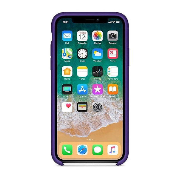 Silicone Case For iPhone X Violet