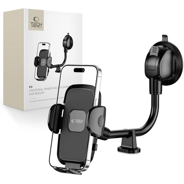 Tech-Protect V3 Long Arm Phone Holder Car – Black