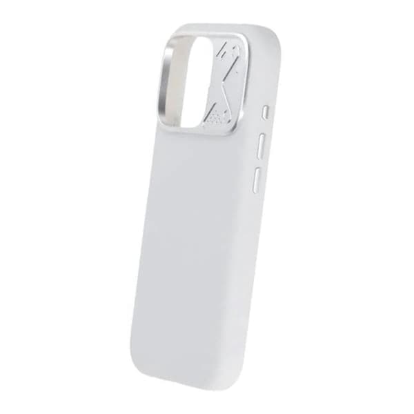 Silikonskal MagSafe med Kameraskydd till iPhone 16 Pro - Vit