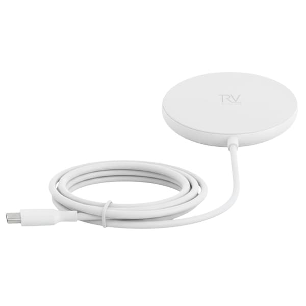 Rvelon Wireless MagSafe Charger - Qi2 15W USB-C - White