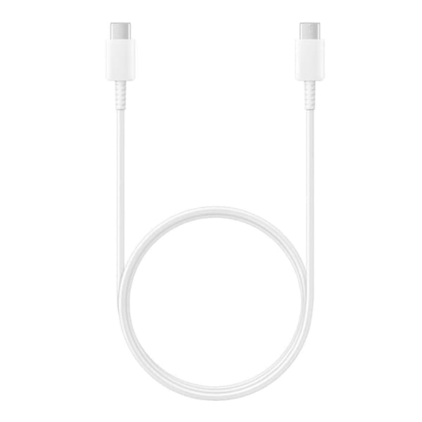 Original Samsung USB-C till USB-C kabel 3A - 1,8M - Vit Svart