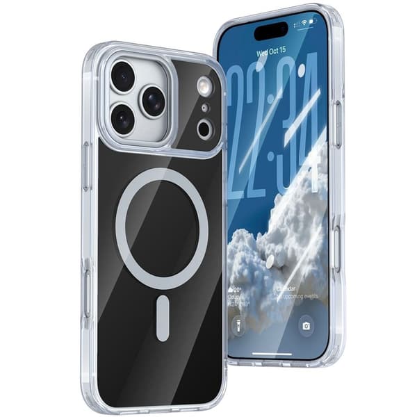iPhone 18 Pro/17 Pro MagSafe Case Acryllic Back - Black