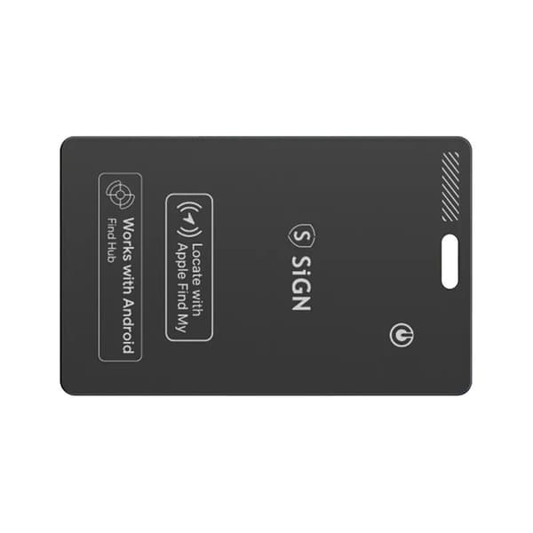 SiGN Ultra Slim Location Finder Bluetooth Tracker for Wallet SmartCard – Black