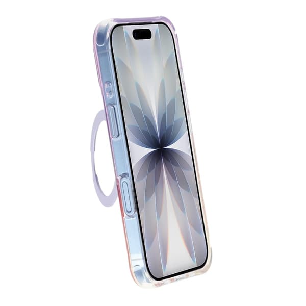 Ice Shell 360° Rotatable Magnetic Kickstand Phone Case - iPhone 17 Purple