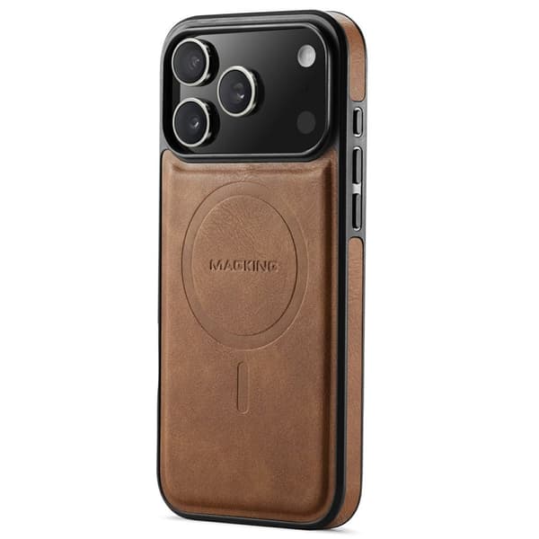 MAGKING K1 iPhone 18 Pro Max / 17 Pro Max MagSafe Case PU-leather - Brown