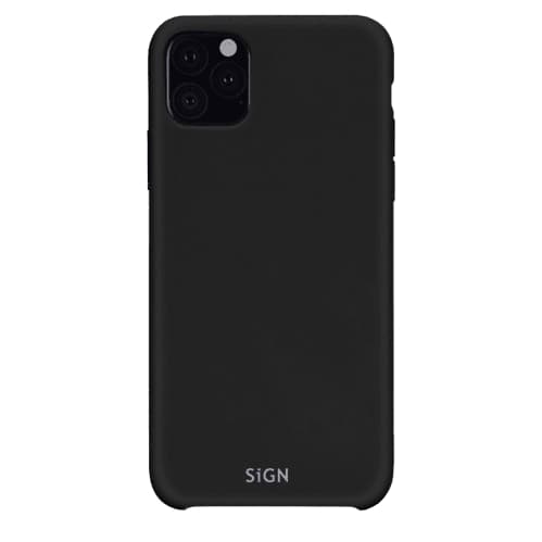 SiGN Liquid Silicone Case för iPhone 12/12 Pro - Svart Svart