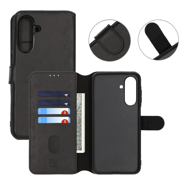 Samsung Galaxy A26 Wallet Case Magnet Rvelon - Black