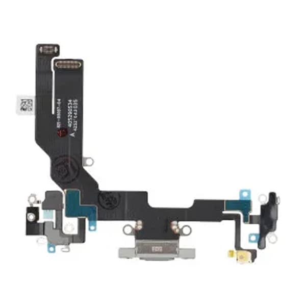 iPhone 16e Laddkontakt med Flexkabel - Vit