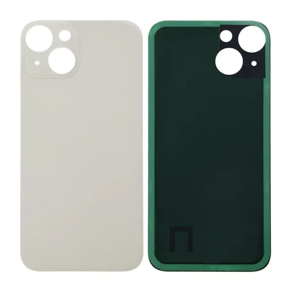 iPhone 14 Baksida Glas med tejp - Vit Svart