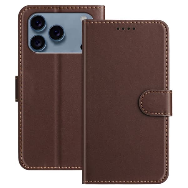 iPhone 18 Pro Max/17 Pro Max Wallet Cover PU-leather - Brown