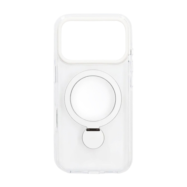 Pindun 360°Rotating Stand Magnetic Case For iPhone 17 Pro Max White
