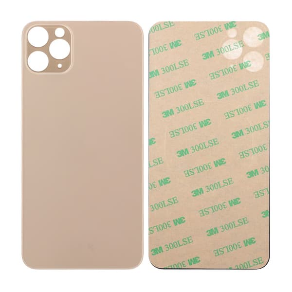 iPhone 11 Pro Max Back Glass with Adhesive Tape - Gold