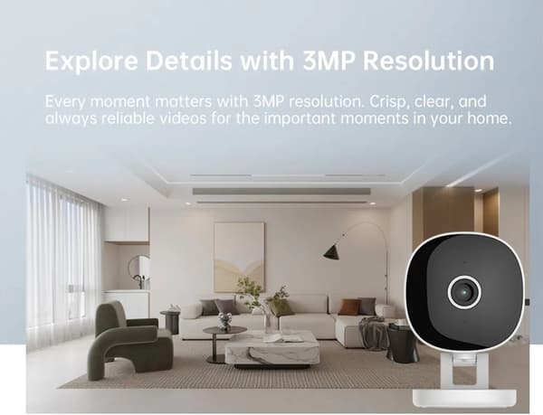 SiGN Vikbar Smart 3MP HD WiFi-kamera inomhus/utomhus