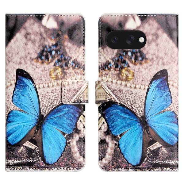 Google Pixel 9a Cover with Pattern - Blue Butterfly