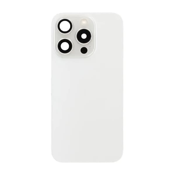 iPhone 15 Pro Baksida Glas Komplett OEM - Vit