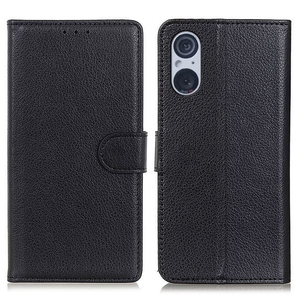 Sony Xperia 5 V Cover in imitation leather - Black