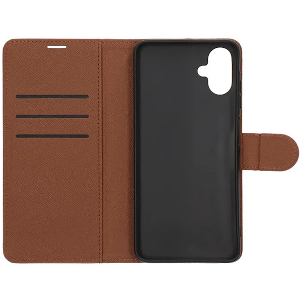 Wallet Case with Stand for Samsung Galaxy A06 - Brown