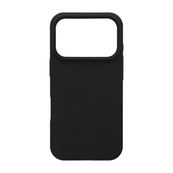 Soft Silicone Mobile Case for iPhone 17 Pro - Black