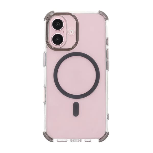 iPhone 16 Rvelon Mobile Case Magnet with Edge Protection - Gray