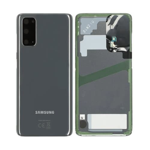 Samsung Galaxy S20 Baksida Med Tejp - Grå Svart