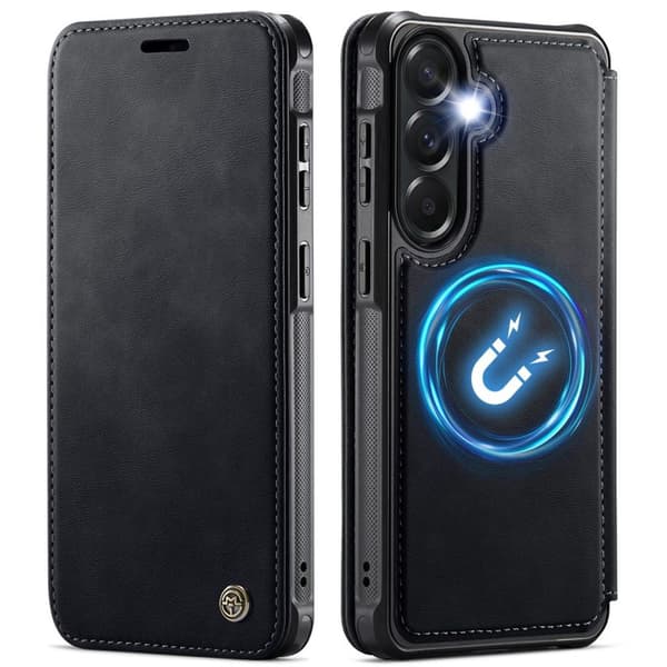 CASEME 053 Samsung Galaxy A17/A16/A26 Wallet Cover MagSafe RFID blocking - Black