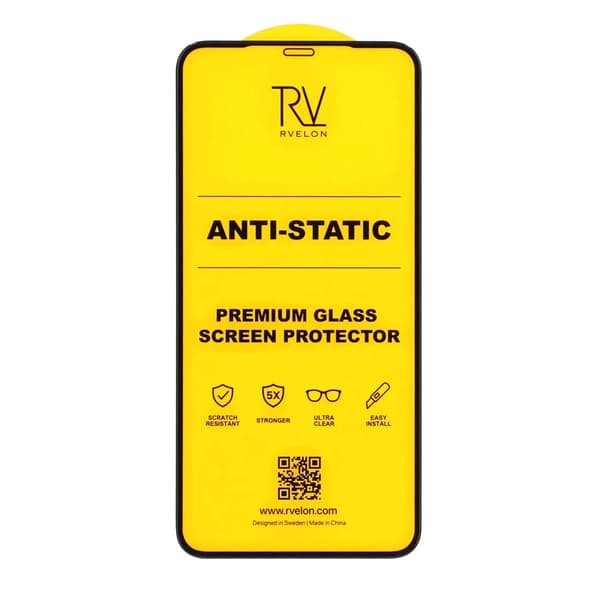 Rvelon Skärmskydd för iPhone 11 Pro/XS/X - 2.5D Härdat Glas - Bulk