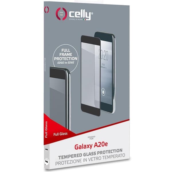 Celly Skärmskydd i Härdat Glas för Samsung Galaxy A20e Svart