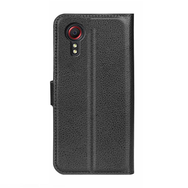Samsung Galaxy Xcover 7 Plånboksfodral med Stativ - Svart
