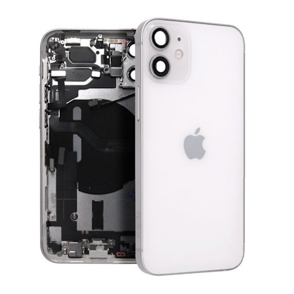 iPhone 12 Mini Baksida Komplett med Ram Original - Vit