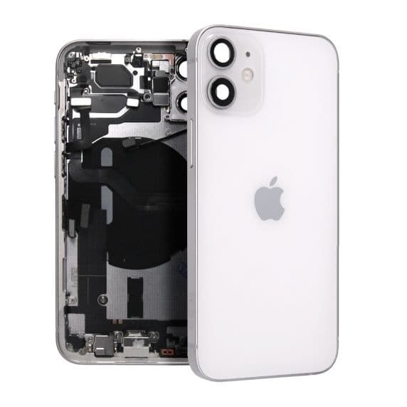 iPhone 12 Mini Baksida Komplett med Ram Original - Vit Svart