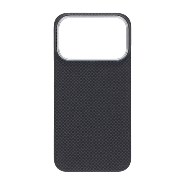 Kevlar Woven Magnetic Case - iPhone 17 Pro Black Plain Weave