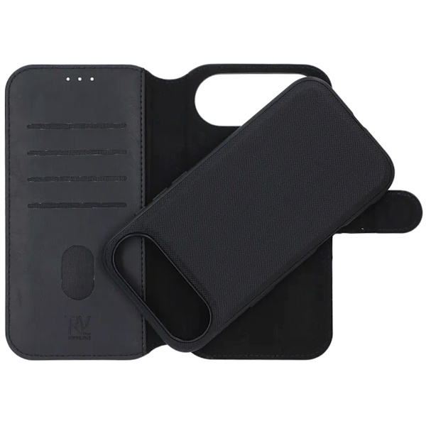 Rvelon Wallet Case Magnet for iPhone Air - Black