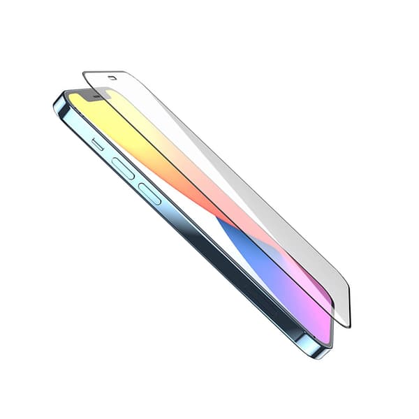 Skärmskydd iPhone 12/12 Pro - 3D Härdat Glas Svart (miljö)