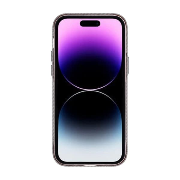 iPhone 14 Pro Max Mobilskal Carbonmönstrad - Grå