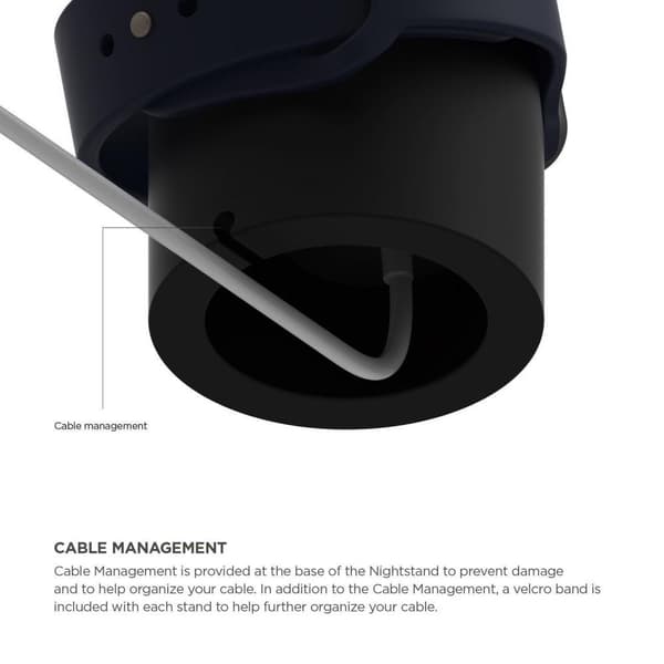 Silikonstativ för Apple Watch - Svart Svart