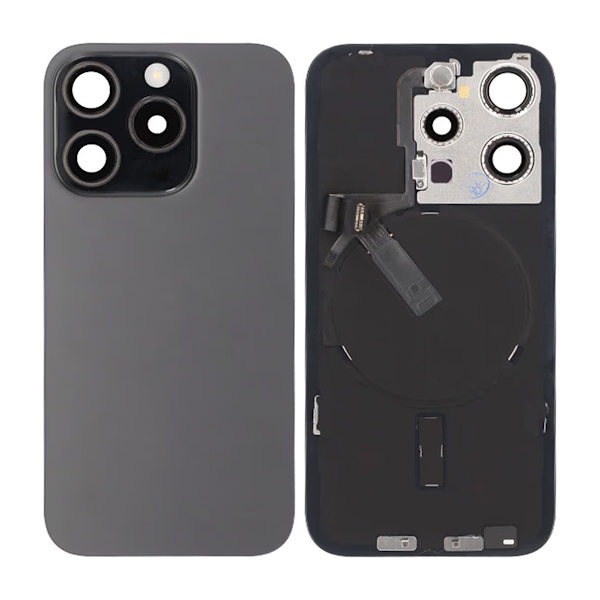 iPhone 15 Pro Back Glass Complete OEM - Titanium Black