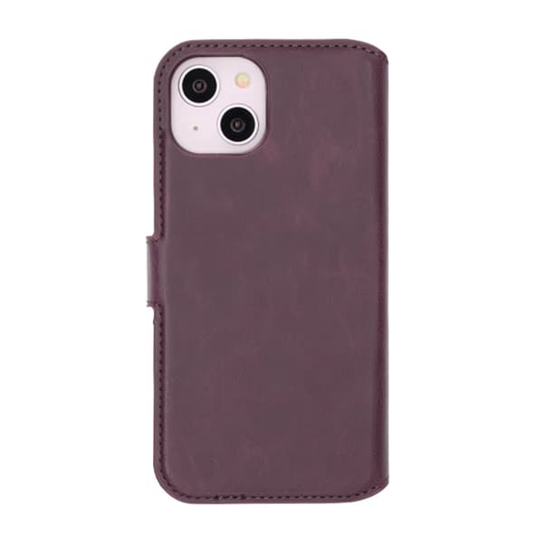 Rvelon Wallet Case Magnet for iPhone 13 and 14 - Purple