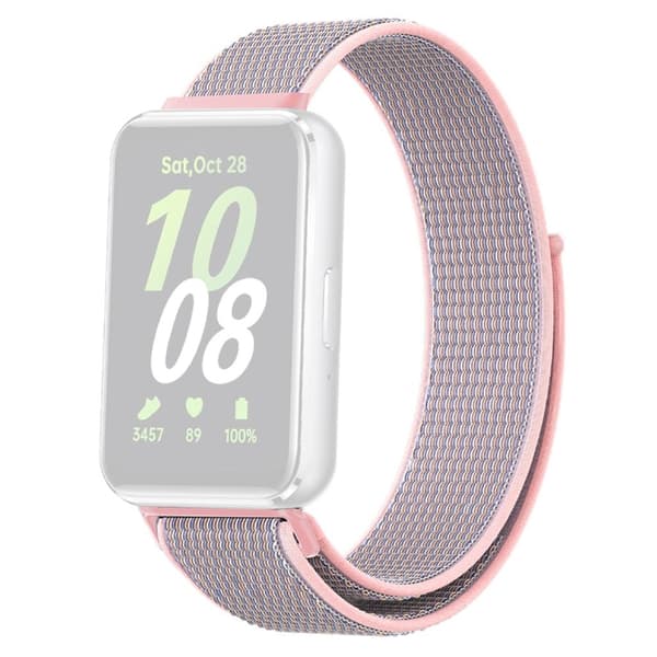 Samsung Galaxy Fit3 Braided Nylon Watch Strap - Pink