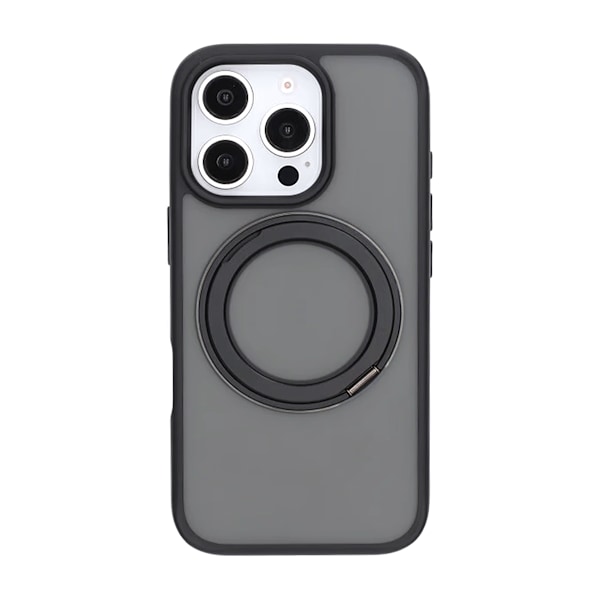 Matte case 360 ​​rotating bracket Mobile Phone Case For iPhone 16 Pro Black