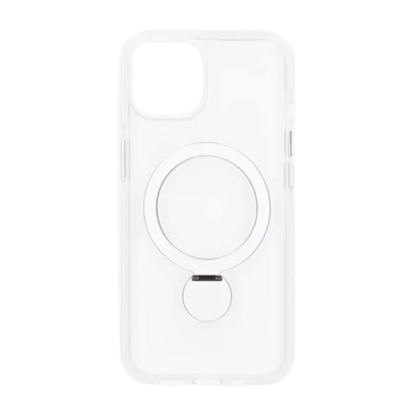 Magsafe Case for iPhone 15 - Transparent white with ring stand