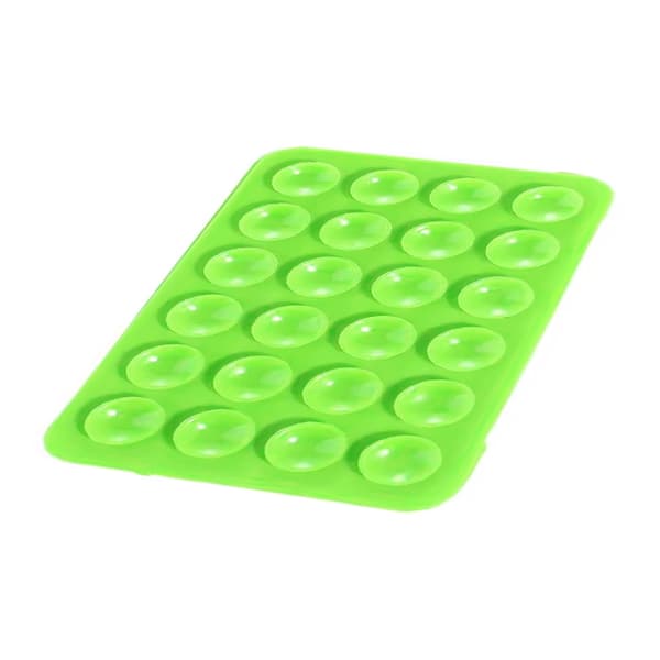 Double-sided mobile phone holder with suction cups - Green