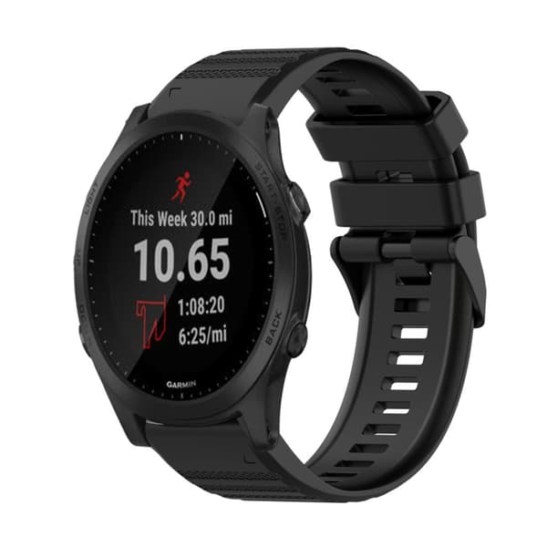 Garmin Forerunner 945 Silicone Watch Band - Black