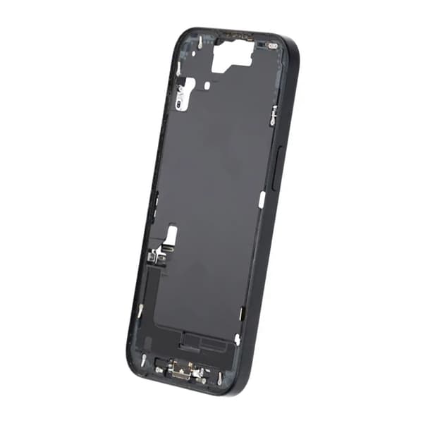 iPhone 15 Back Cover Middle Frame Original Black With Small Parts