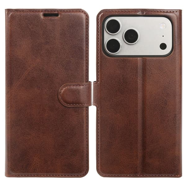 Wallet Cover with Stand iPhone 18 Pro Max, iPhone 17 Pro Max - Brown