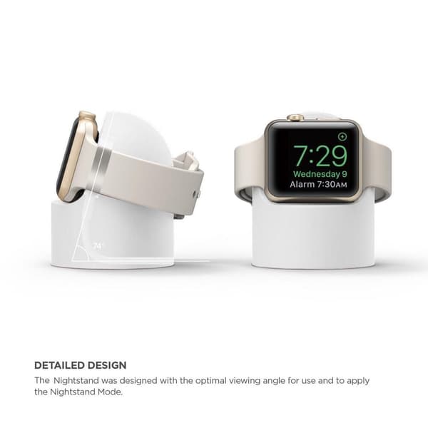 Silikonstativ för Apple Watch - Vit Svart